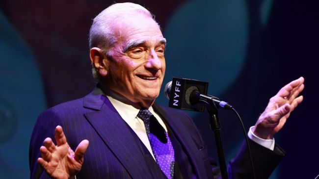 martin scorsese speaking into a microphone