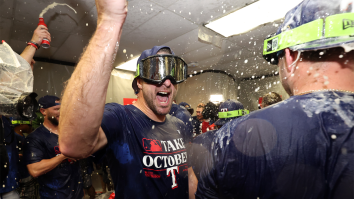 Max Scherzer Celebrated The Rangers’ ALDS Win Like An Absolute Psycho