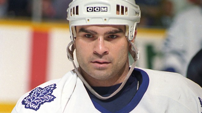 Maple Leafs enforcer Tie Domi
