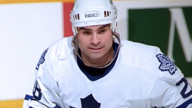 Maple Leafs enforcer Tie Domi