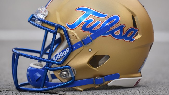 Tulsa football helmet
