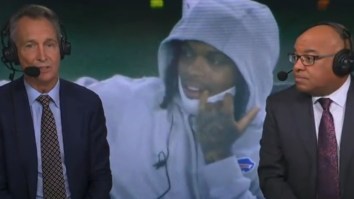 NBC Awkwardly Shows Damar Hamlin Picking His Teeth And Eating It On Live TV