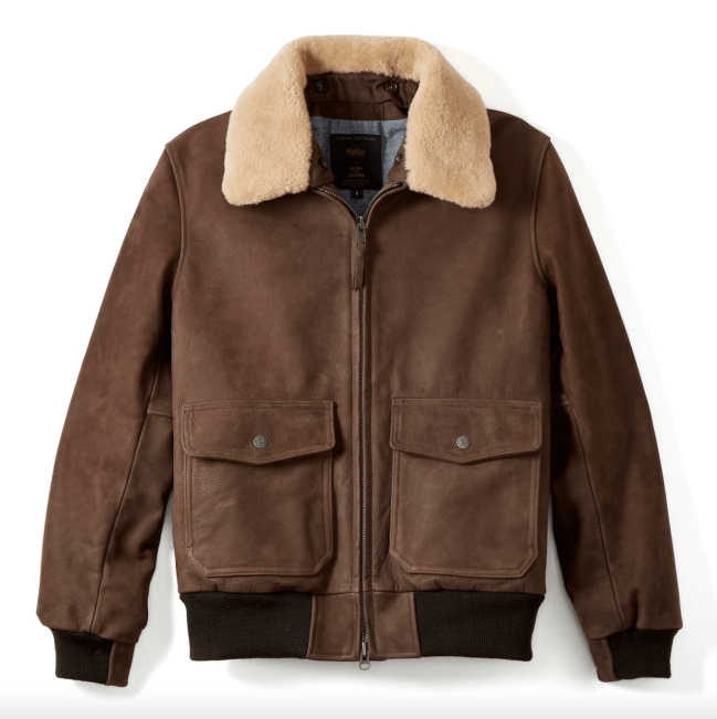 Flint and Tinder Golden Bear Leather Bomber
