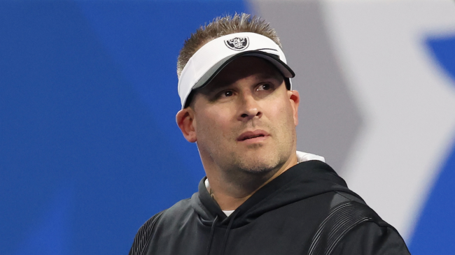 Head coach Josh McDaniels of the Las Vegas Raiders