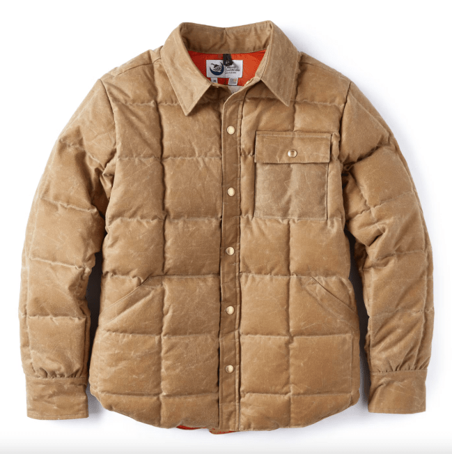 Huckberry x Thomas Rhett Crescent Down Works Waxed Canvas Puffer Jacket