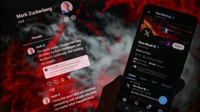 Meta Threads app Elon Musk vs Mark Zuckerberg