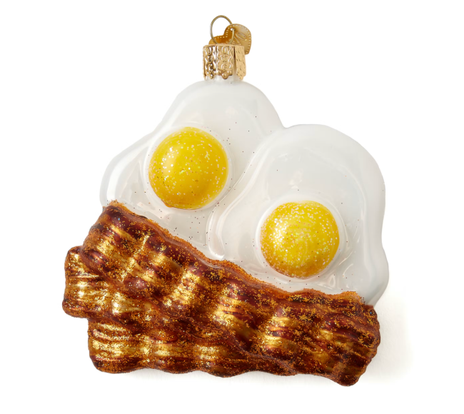 Old World Christmas Bacon and Eggs Ornament