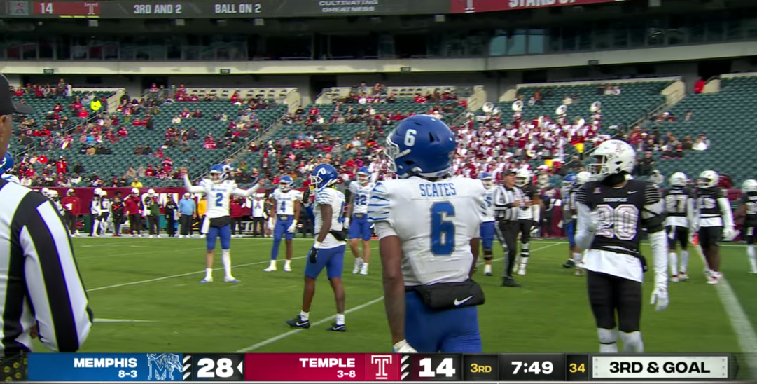 Temple Football Crowd