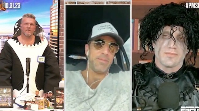 aaron rodgers on the pat mcafee show halloween