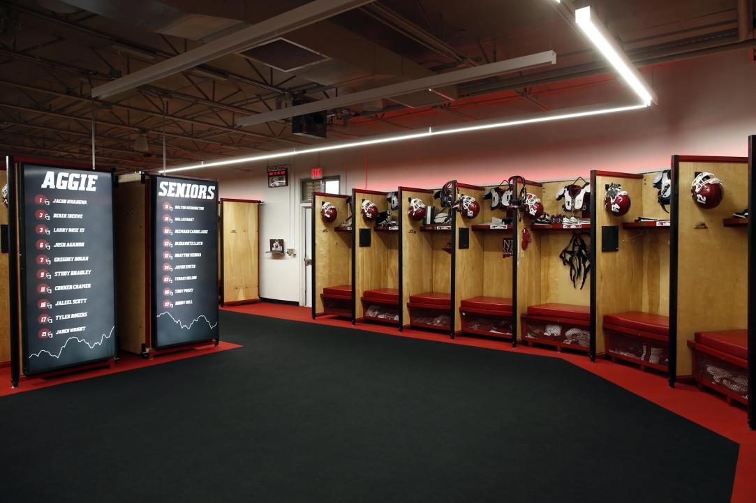 New Mexico State Football Locker Room