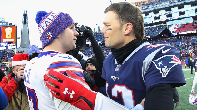 Josh Allen and Tom Brady