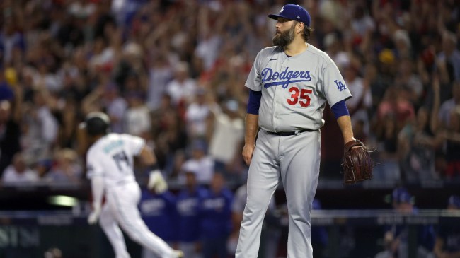 Lance Lynn reacts after giving up a home run.