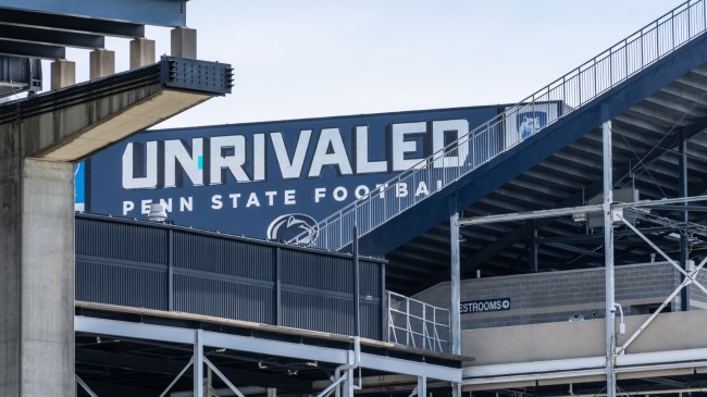 A view from outside of Beaver Stadium at Penn State.