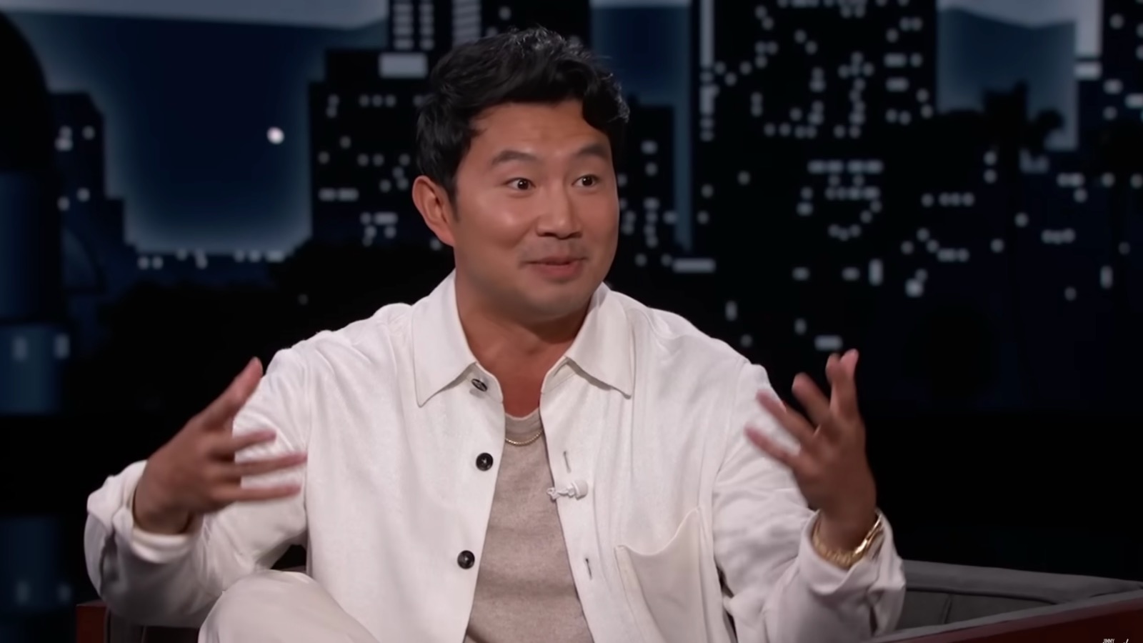 actor Simu Liu telling edibles story