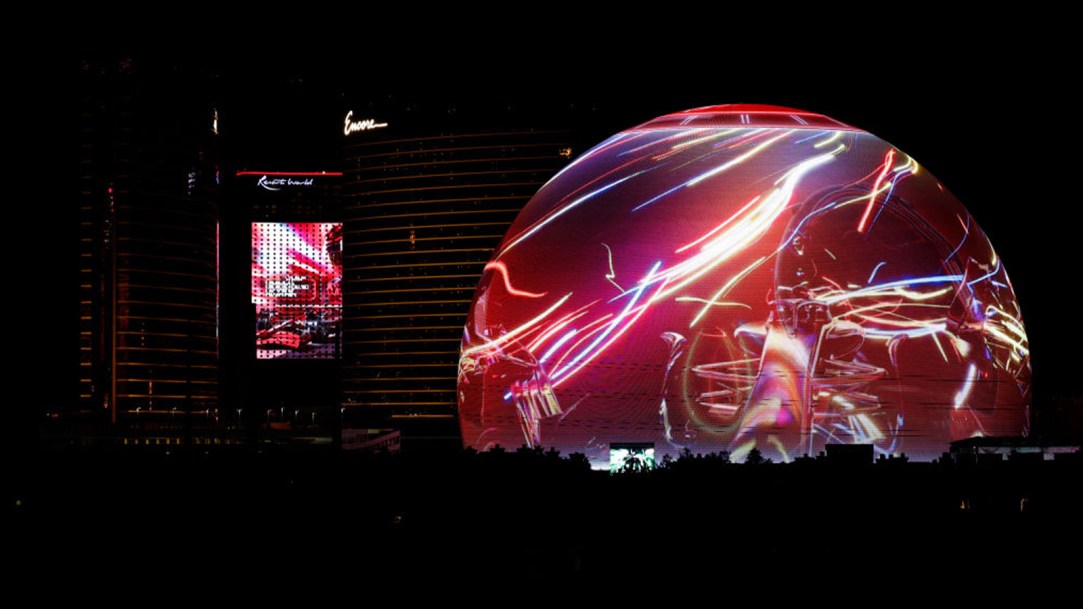 The Sphere Las Vegas Lava Lamp