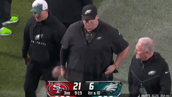 Eagles Security Guard ‘Big Dom’ Gets Ejected After Heated Incident With Niners Players, Gets Standing Ovation