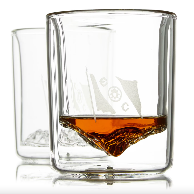 Whiskey Peaks x Huckberry x The Explorers Club Tumbler Set