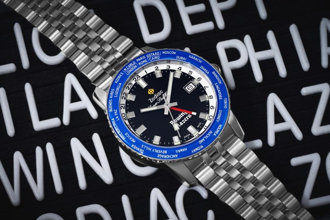 Zodiac x Rowing Blazers Super Sea Wolf GMT World Time Automatic Watch