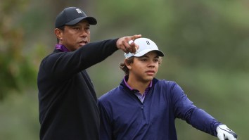 Charlie Woods Waves Goodbye Like A Savage After Mashing MASSIVE Drive With Wicked Recoil