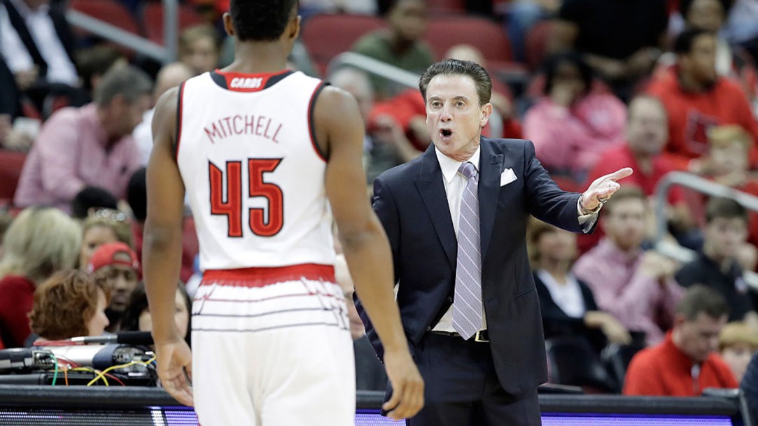 Donovan Mitchell Rick Pitino Louisville