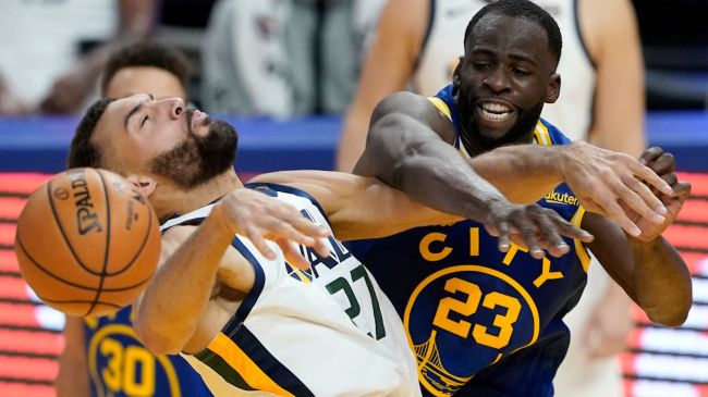 draymond green assaulting rudy gobert
