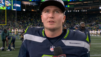 Drew Lock Tears Up And Gets Emotional During Postgame Interview After Game-Winning Drive Vs Eagles
