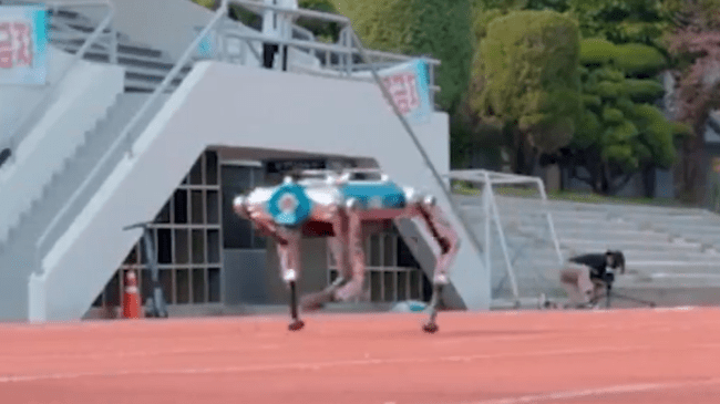 fastest robot dog speed record