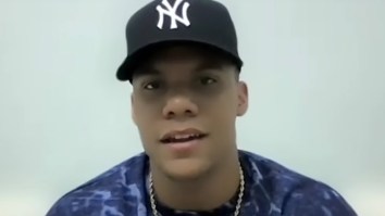 Baseball Cards With Pieces Of Clothing Juan Soto Wore At Press Conference Selling For Laughable Price