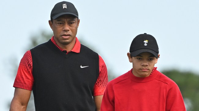 Tiger and Charlie Woods