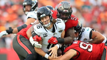 Ugly Photo Of Trevor Lawrence Getting Smushed Reflects Grim Reality Of Jaguars’ Offensive Line