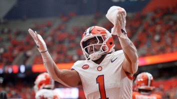 Clemson Running Back Shoves Teammate Away While Mouthing Off To Gator Bowl Officials In Anger