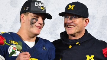 Jim Harbaugh Personally Presents Rose Bowl Game Ball To Family Of Baby Battling Cancer