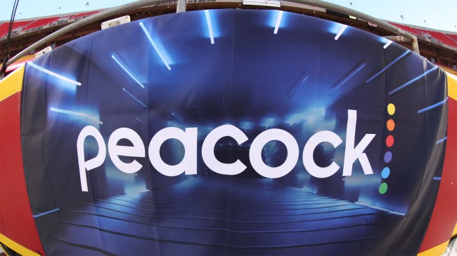 Peacock logo AFC Wild Card playoff game