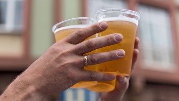 Cricket Fan Seizes Her Moment And Chugs Back-To-Back Drinks With Everyone Cheering