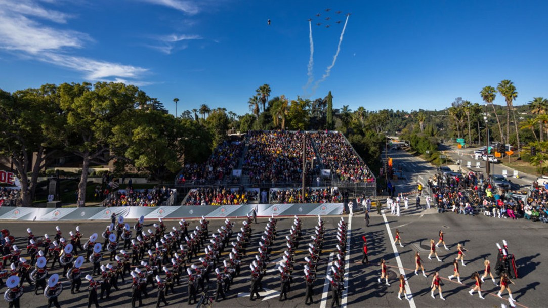 Toho Japan Marching Band Rose Parade Turn