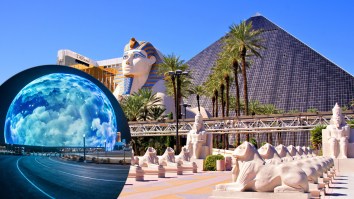 The Sphere In Las Vegas Sparks Viral Marketing Push As The Luxor Turns Into Giant Doritos Chip