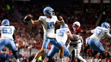 Potential First-Overall NFL Draft Pick Drake Maye Shows Off Arm With Incredible 80-Yard Throw