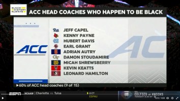 ESPN Under Fire After Posting Bizarre Black History Month Graphic During ACC Basketball Game