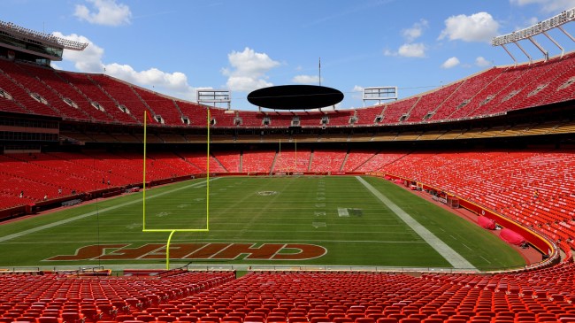 Kansas City Chiefs playing field at Arrowhead Stadium