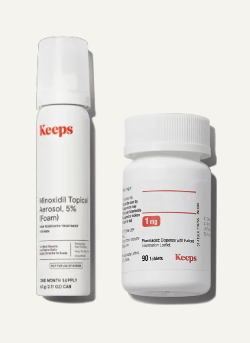 Keeps Finasteride and Minoxidil hair loss treatment