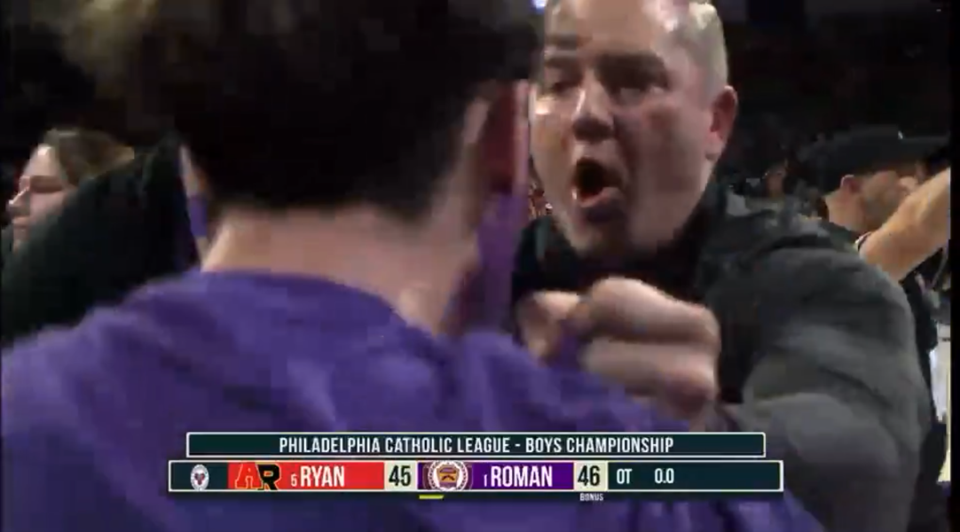 High School Basketball Court Storm