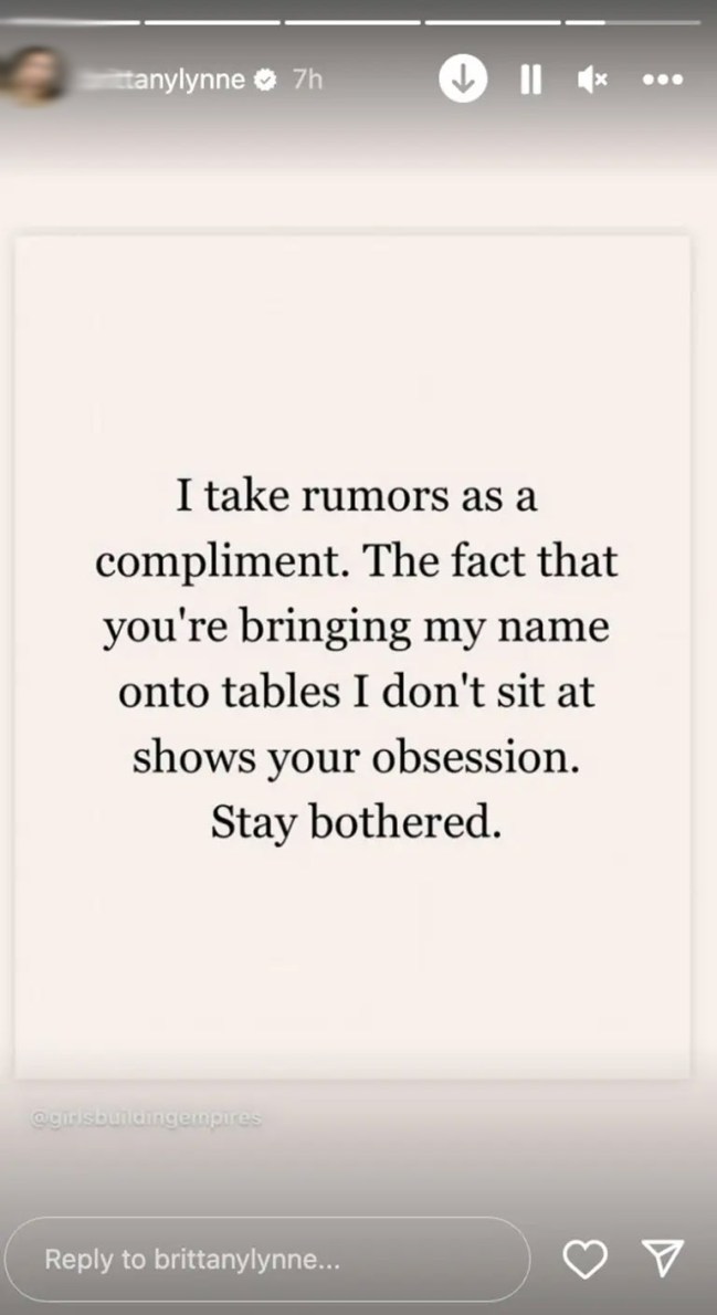 brittany mahomes instagram stay bothered