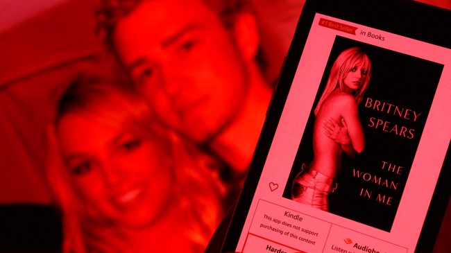 cover of Britney Spears book Woman in Me Justin Timberlake