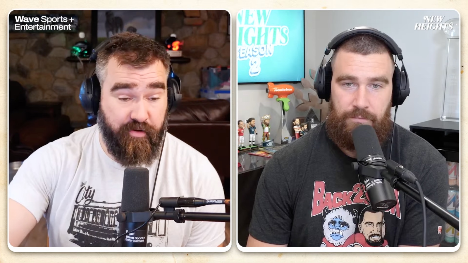 Jason Kelce speaks with Travis