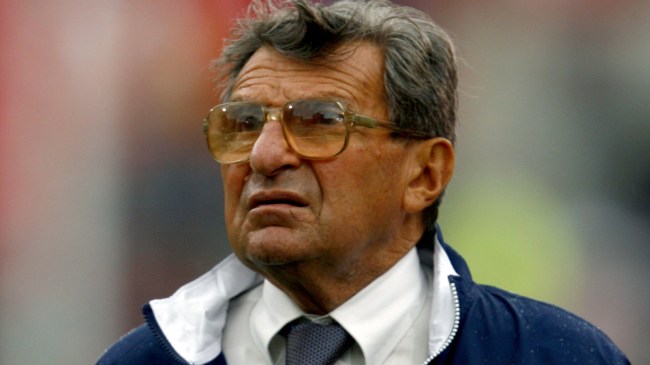 Penn State football coach Joe Paterno