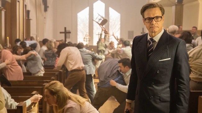 kingsman church scene