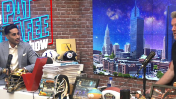 Pat McAfee Awkwardly Asks Shams Charania If He’s Hooking Up With Kay Adams During Live Segment