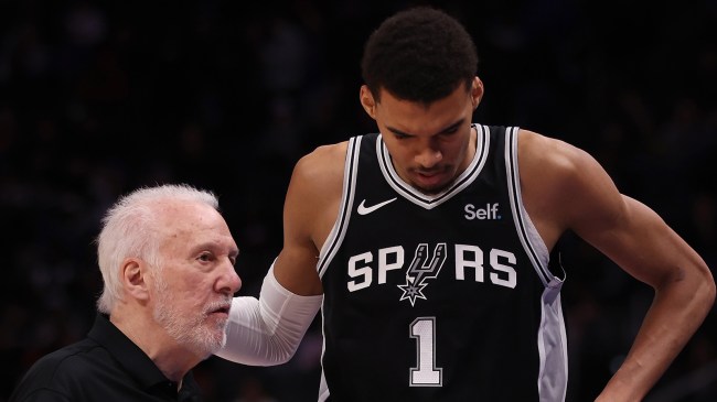 Gregg Popovich and Victor Wembanyama