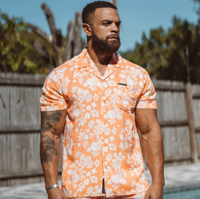 Grunt Style Getaway Button Down - Tropical Death