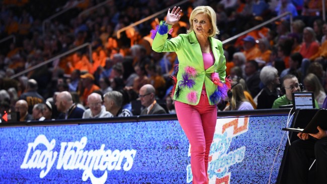 Kim Mulkey reacts to a play from the LSU bench.